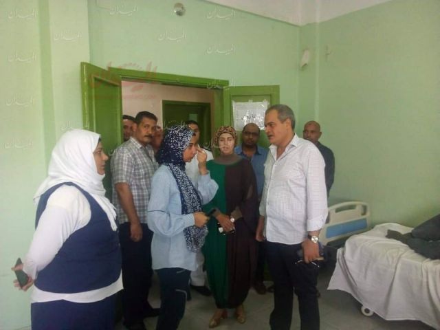 الدكتور تامر مرعي مدير مدرية صحة البحر الاحمر أثناء وجوده بمستشفى سفاجا