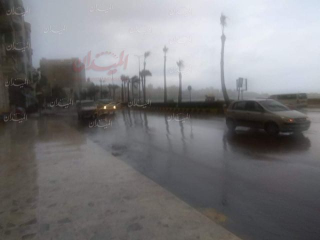 صور ة الامطار والثلوج علي الإسكندرية