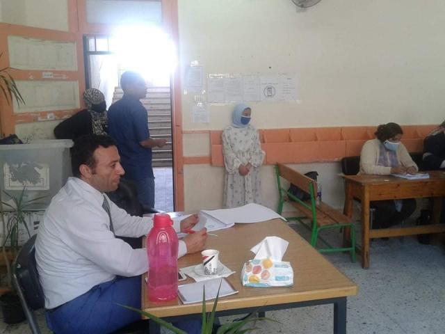 صورة لأحد لجان انتخابات الشيوخ بالإسكندرية 