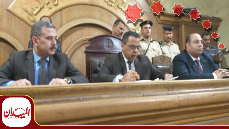 هيئة المحكمة برئاسة المستشار سامى عبدالحليم