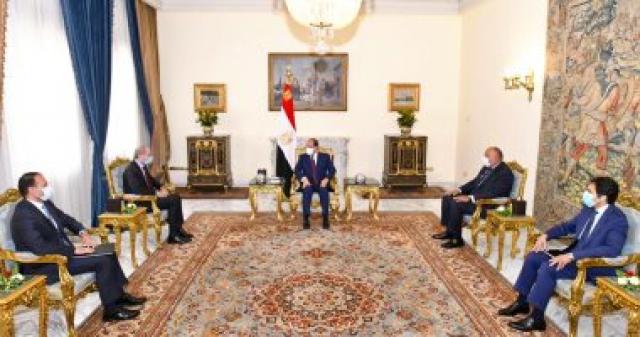 الرئيس السيسي يستقبل وزير خارجة الأردن