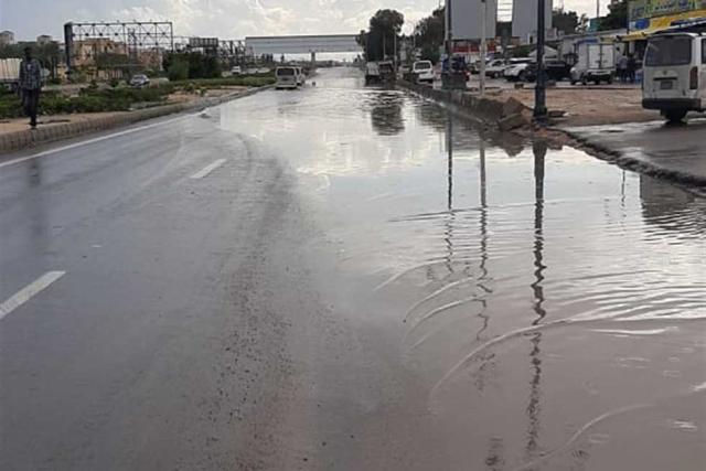 امطار شديدة رعدية على مطروح الان