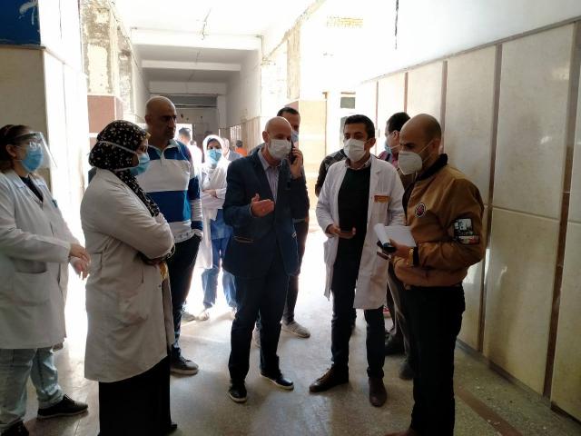 د.هشام مسعود وكيل وزارة الصحة بالشرقية يتفقد مستشفى الأمراض الصدرية