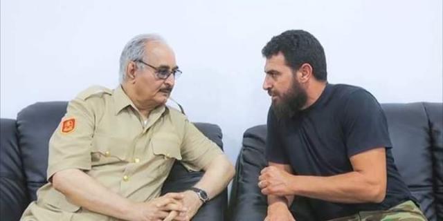 محمود الورفلي وقائد الجيش الليبي خليفة حفتر