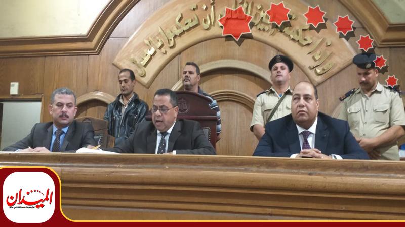 هيئة المحكمة برئاسة المستشار سامى عبد الحليم غٌنيم