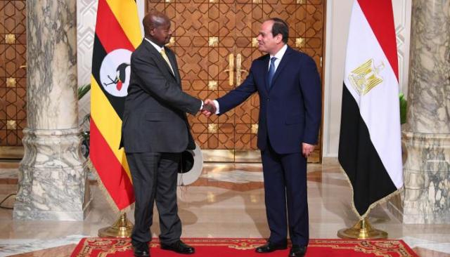 السيسي والرئيس الأوغندي