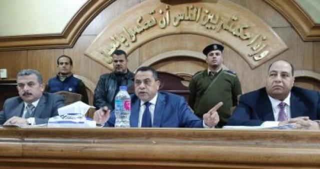 هيئة المحكمة برئاسة المستشار سامى عبد الحليم غنيم