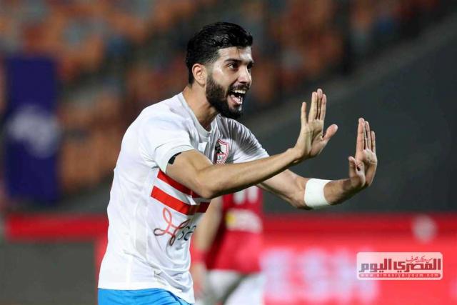 فرجاني ساسي يحتفل بهدفه خلال مباراة الأهلي و الزمالك في الدوري الممتاز - صورة أرشيفية