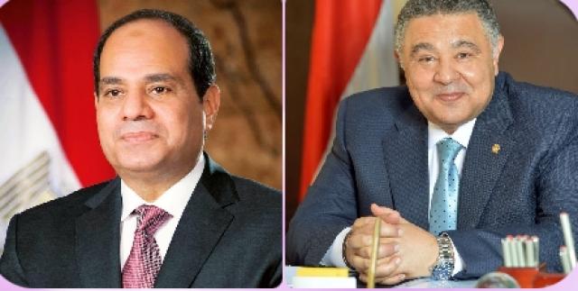 الرئيس السيسي واللواء عمرو حنفي
