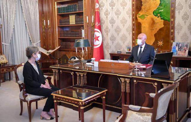 الرئيس التونسي ورئيسة الوزراء المكلفة