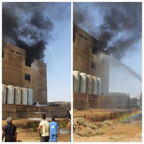 حريق مصنع المبيدات الحشرية بالعاشر من رمضان 