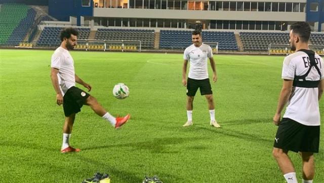 محمد صلاح فى معسكر منتخب مصر الأخير