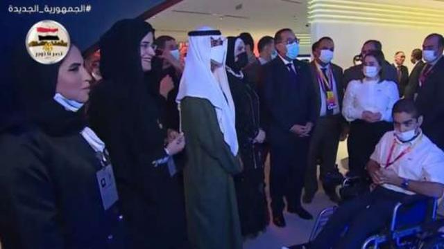 جانب من تفقد رئيس الوزراء للجناح المصري في إكسبو دبي