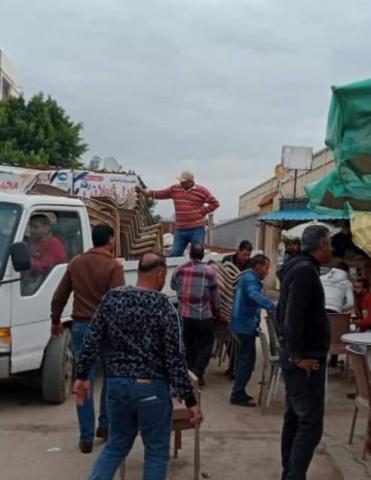 رفع حالات إشغال بالطرق والشوارع