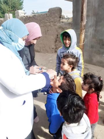 حملة التطعيم ضد شلل الاطفال