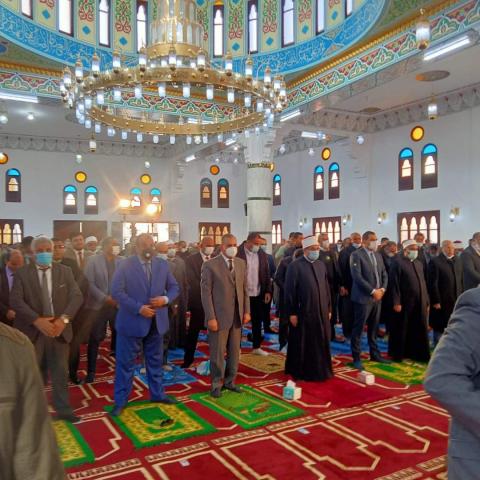 جانب من إفتتاح مسجد الأنصاري