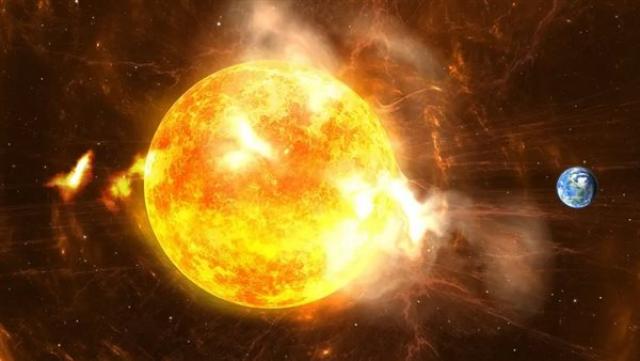 انفجار شمسي خطير
