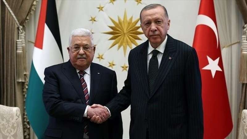   رئيسا تركيا وفلسطين في أنقرة اليوم