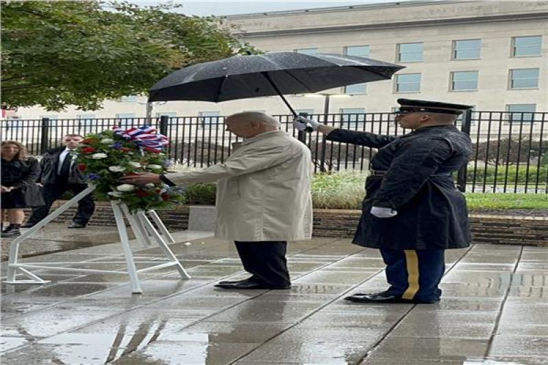 الرئسي الأمريكي خلال مراسم إحياء الذكرى الحادية والعشرين لهجمات 11 من سبتمبر 2001