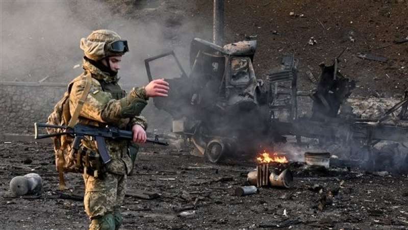 جانب من احداث الصراع في اوكرانيا