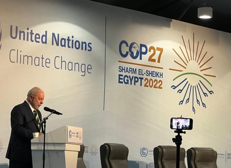 الرئيس البرازيلي يشكر الرئاسة المصرية لـCOP27 لدعوة بلاده للمشاركة فى المؤتمر