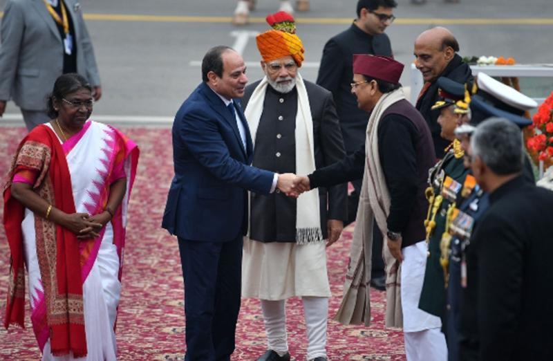 الرئيس السيسي مع رئيس الهند ورئيس الوزراء