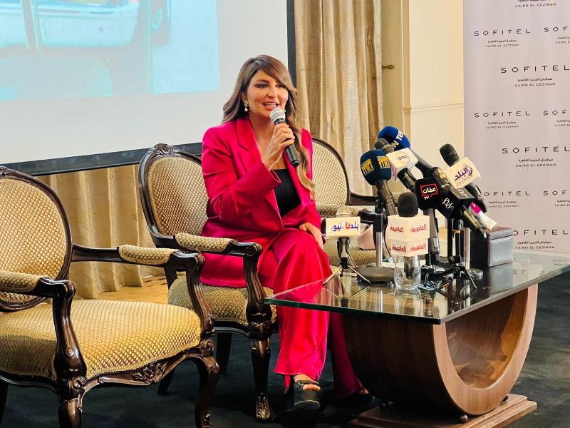 صور.. المؤتمر الصحفي لـ«شذى حسون»  احتفالا بألبومها الجديد بالقاهرة