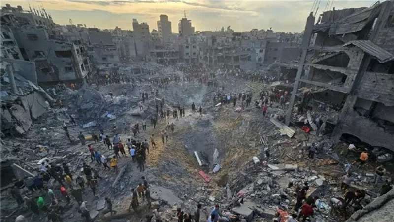   دمار في غزة جراء القصف الإسرائيلي