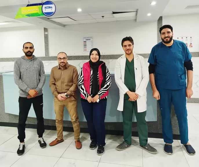 مرور مسائى على مستشفى العجمى التخصصى لمتابعة تطبيق إجراءات رفع درجة الأستعداد القصوى أثناء احتفالات عيد تحرير سيناء