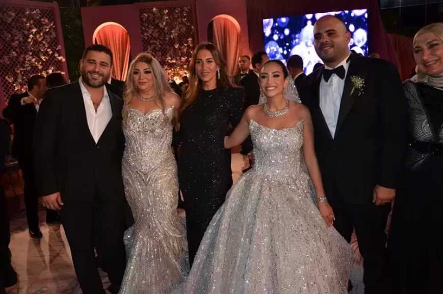 نجوم الفن و الرياضة فى زفاف مروان ابراهيم العسال و هنا ياسر الربع