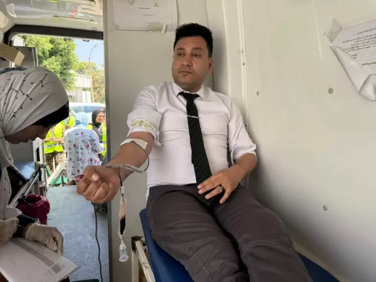 حزب الوعي ببني سويف يُشارك في اليوم العالمي للتبرع بالدم