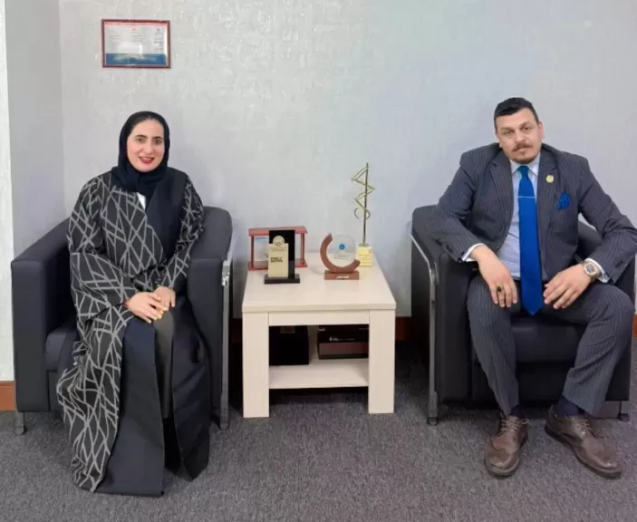 السفير ياسر البخشوان والشيخة نورة بنت خليفة آل خليفة
