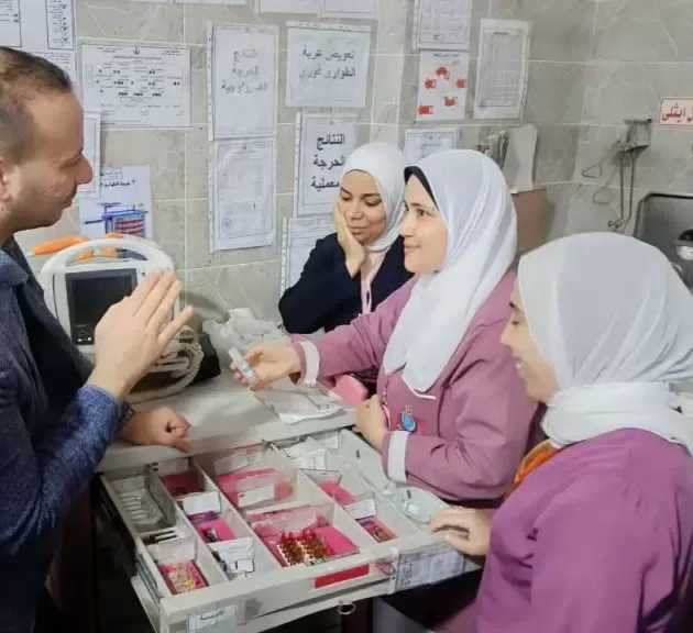 وكيل صحة البحيره يقوم بجولة مرورية ميدانية على مستشفى رشيد