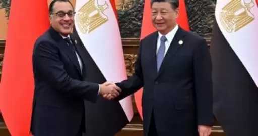 اجتماع الرئيس الصيني شي جين بينغ مع رئيس الوزراء المصري مصطفى مدبولي