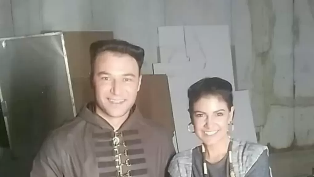 الفنان محمد العمروسي والإعلامية ياسمين علي