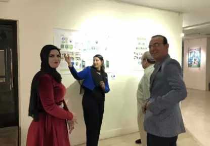 وفيق نصير يشهد معرضًا فنيًا مميزًا بأكاديمية الفنون الجميلة
