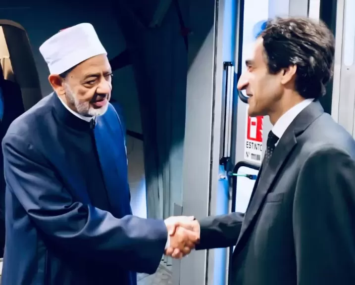 السفير بسام راضي مع الإمام الأكبر الدكتور أحمد الطيب