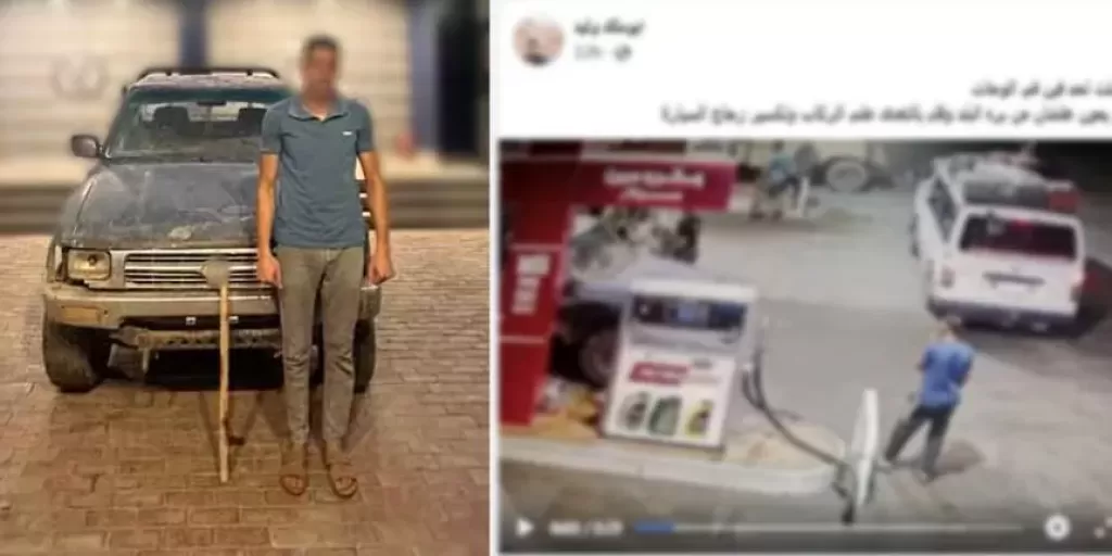 ضبط قائد ربع نقل تعدى على ميكروباص بالجيزة إثر خلاف على تعبئة الوقود