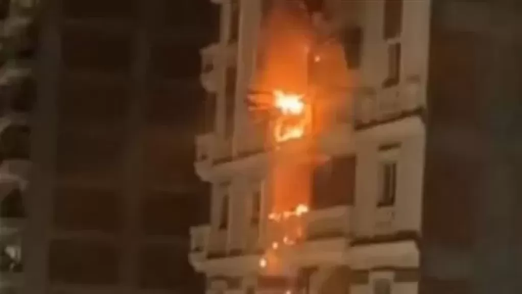 حريق شقة سكنية بالخليفة