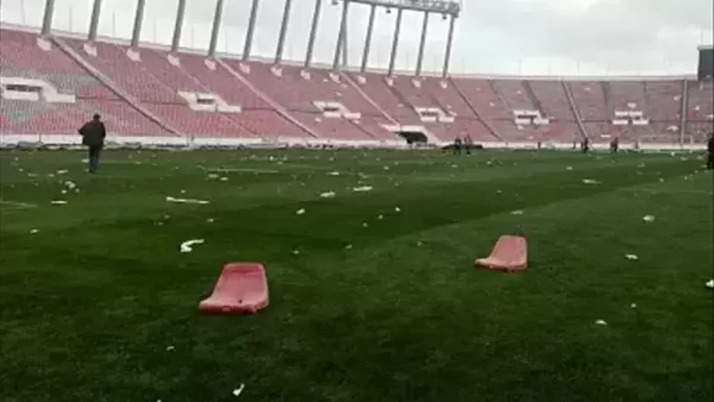 شغب جماهير الجيش الملكي المغربي