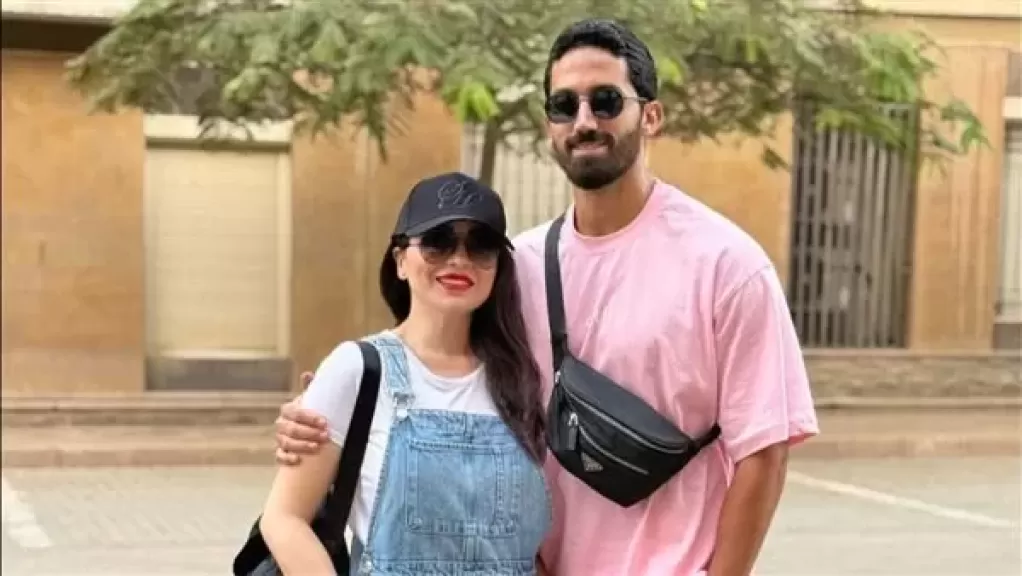 النجمة مى عز الدين وزوجها  أحمد تيمور