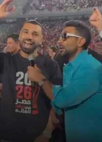 أحمد سعد يهدي محمد صلاح أغنية دعم وتشجيع : حبك محفور في قلبنا