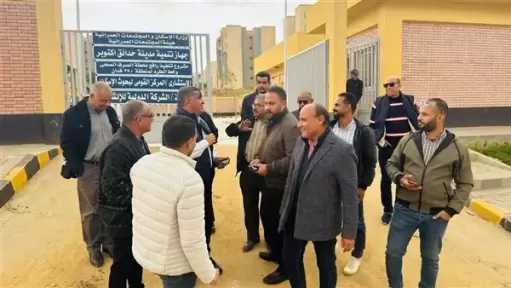 رئيس جهاز حدائق أكتوبر يتفقد عدد مشروعات المرافق والإسكان الأخضر