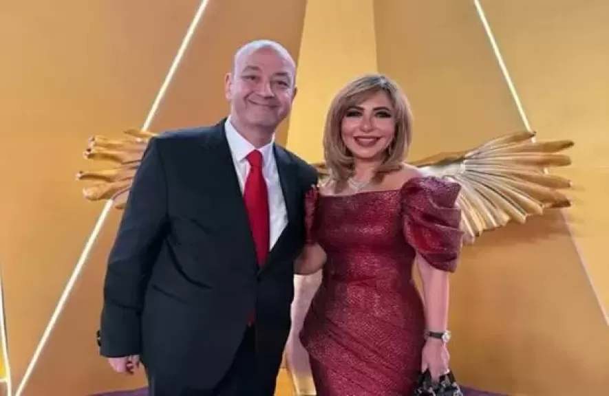 عمرو أديب ولميس الحديدي