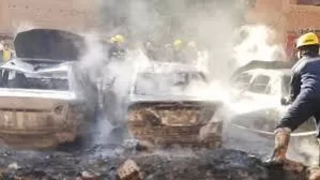 حريق سيارات