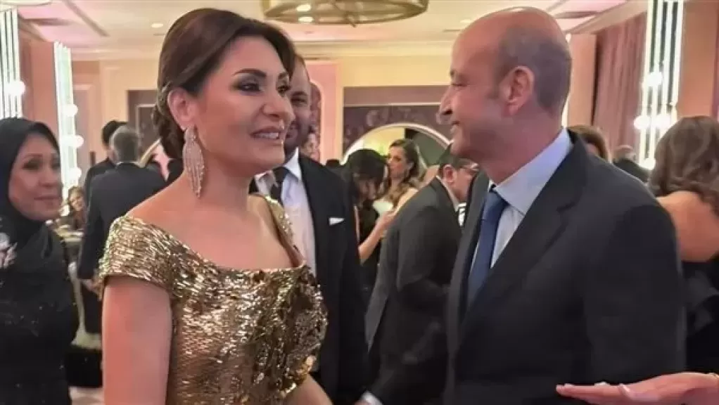 عمرو أديب ودينا طلعت