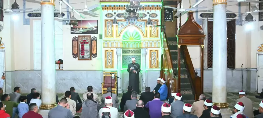 البحيرة تحتفل بذكرى ليلة النصف من شعبان من مسجد الحبشي بدمنهور