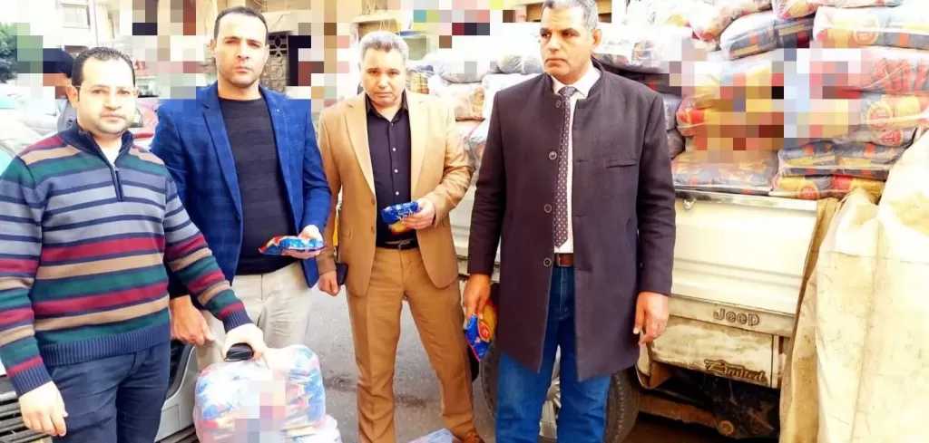 تموين البحيرة يحبط تهريب 5 آلاف كيس مكرونة تموينية بالبحيرة