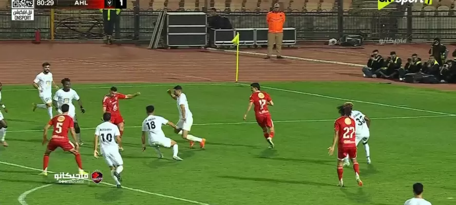 التعادل يحسم مواجهة الأهلي أمام البنك في الدوري