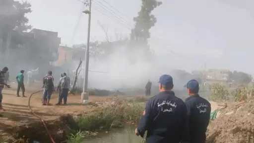 إندلاع حريق بأرض فضاء وعشة ماشية بالبحيرة دون خسائر بشرية